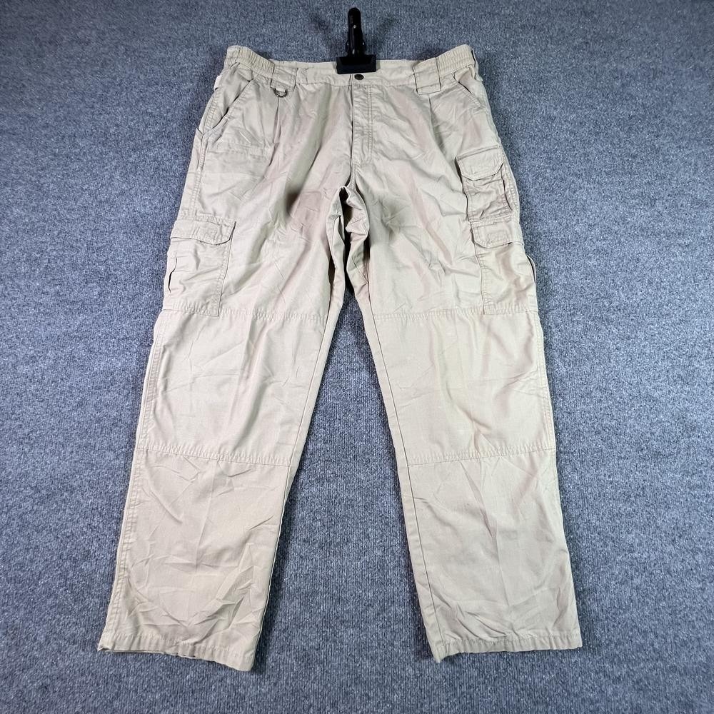 5.11 Tactical Cargo Pant Men's 40x32 Beige Polyester Straight Ripstop Utility